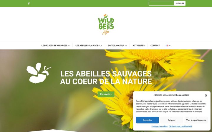 Screenshot of life-wild-bees.eu