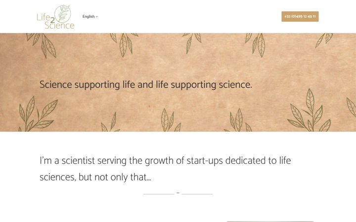 Screenshot of life2science.com