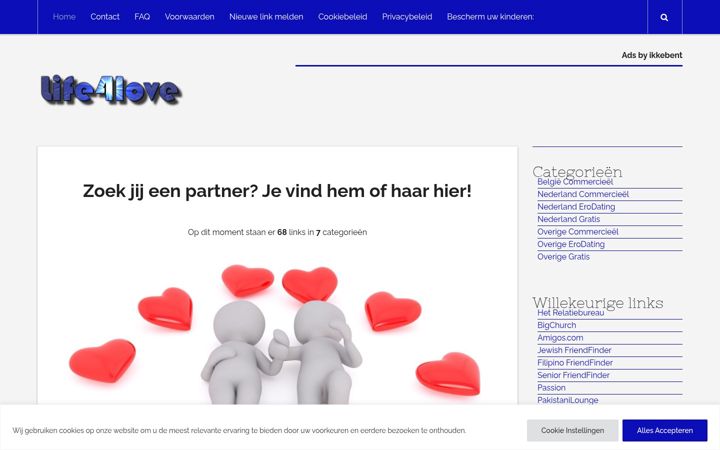 Screenshot of life4love.nl