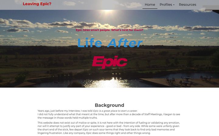 Screenshot of lifeafterepic.com