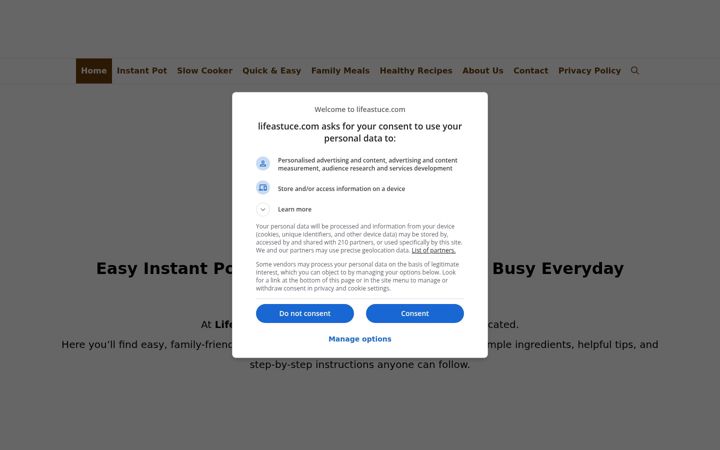 Screenshot of lifeastuce.com