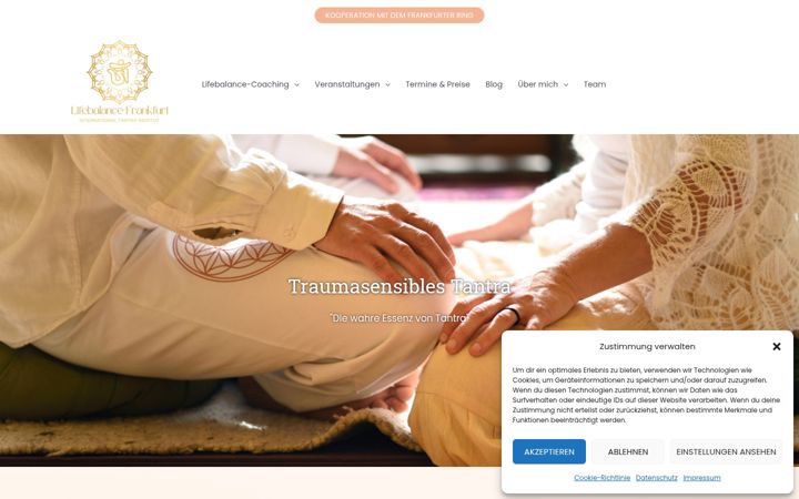 Screenshot of lifebalance-frankfurt.de