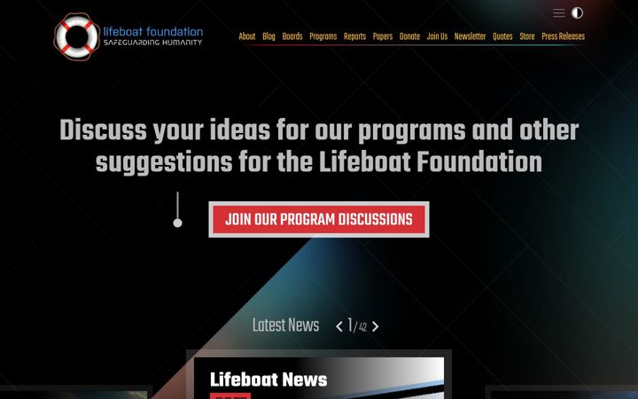 Screenshot of lifeboat.com