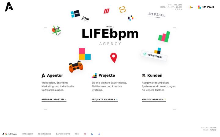 Screenshot of lifebpm.de