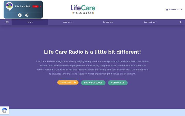 Screenshot of lifecareradio.org