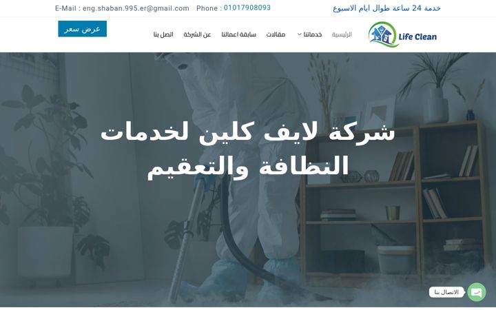 Screenshot of lifeclean-eg.com