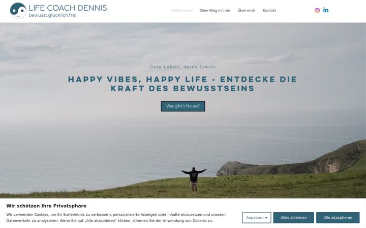 Screenshot of lifecoachdennis.com