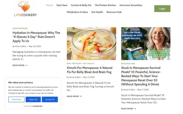 Screenshot of lifecookery.com