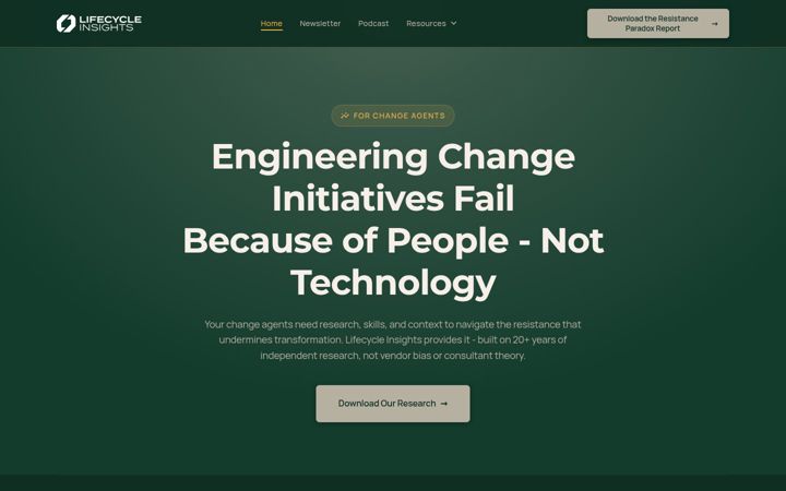 Screenshot of lifecycleinsights.com
