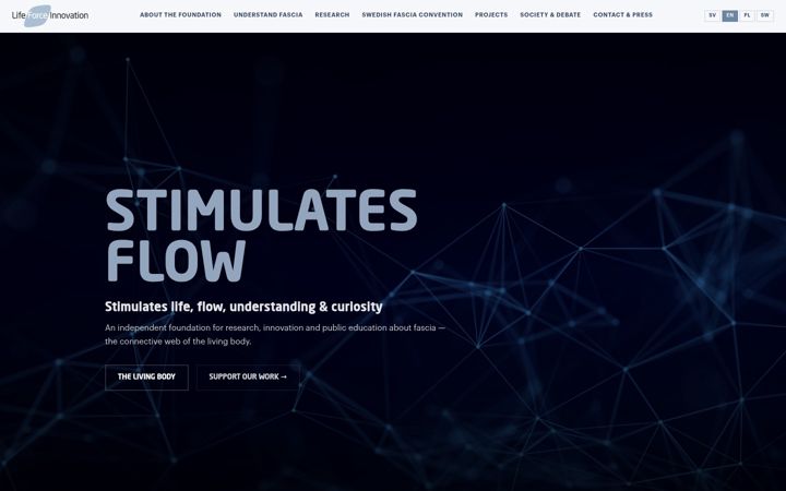 Screenshot of lifeforceinnovation.org