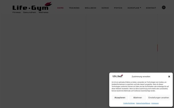 Screenshot of lifegym.de