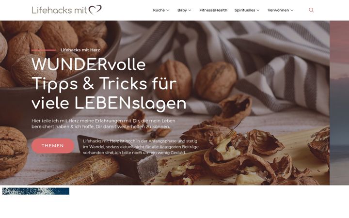 Screenshot of lifehacks-mit-herz.de