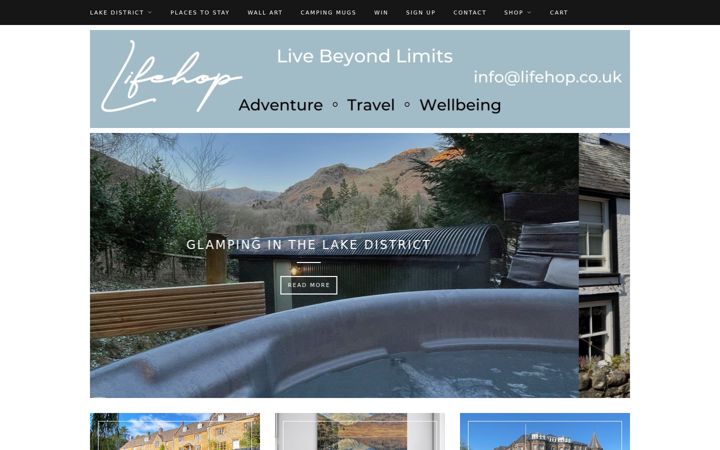 Screenshot of lifehop.co.uk