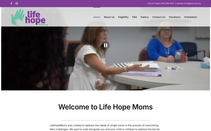 Screenshot of lifehopemoms.org