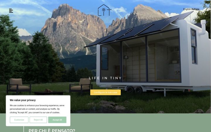 Screenshot of lifeintiny.com