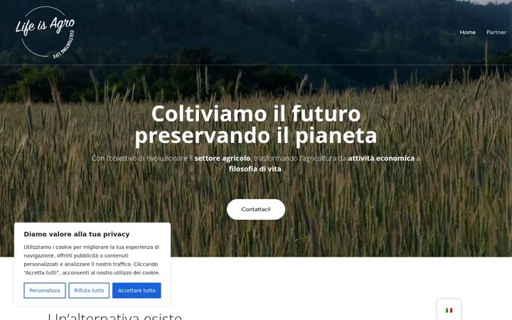 Screenshot of lifeisagro.com