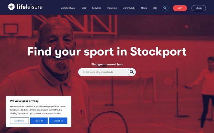 Screenshot of lifeleisure.net