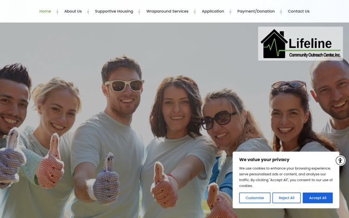 Screenshot of lifelinecoc.org