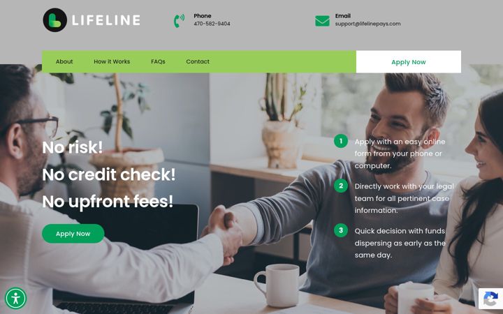 Screenshot of lifelinepays.com