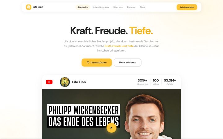 Screenshot of lifelion.de