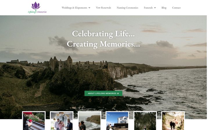 Screenshot of lifelongmemories.co.uk