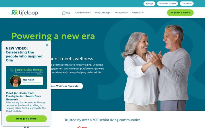 Screenshot of lifeloop.com