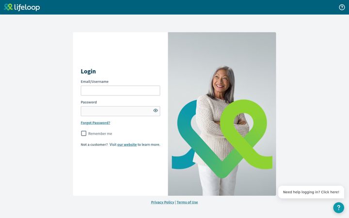 Screenshot of lifeloopapp.com