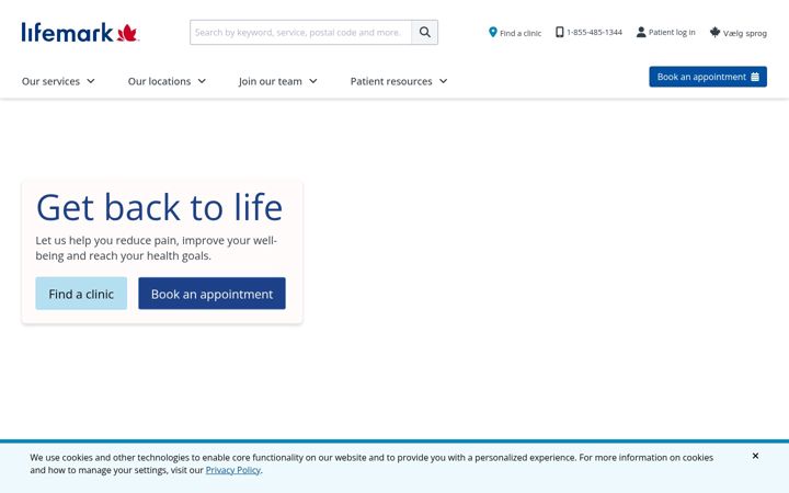 Screenshot of lifemark.ca