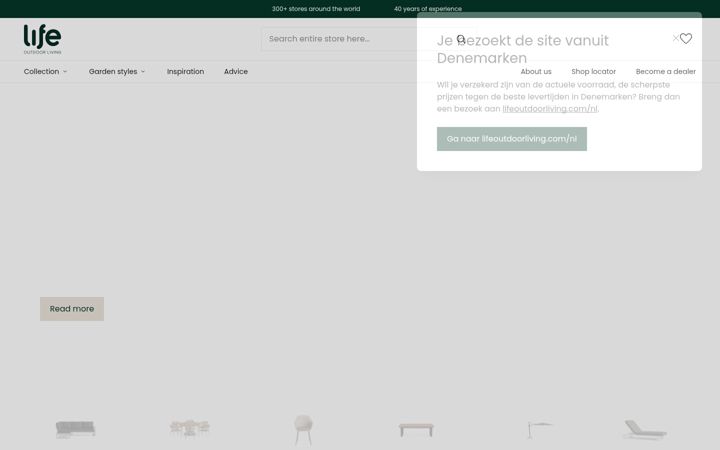 Screenshot of lifeoutdoorliving.com