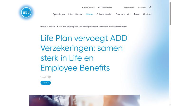 Screenshot of lifeplan.be