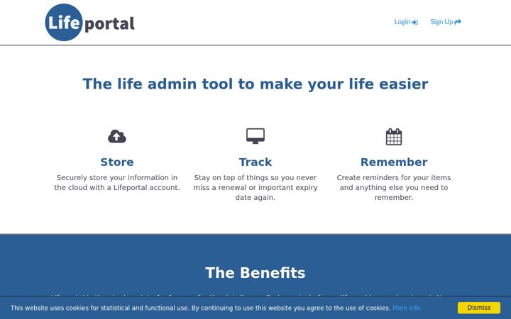 Screenshot of lifeportal.co.uk