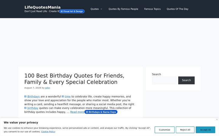 Screenshot of lifequotesmania.com