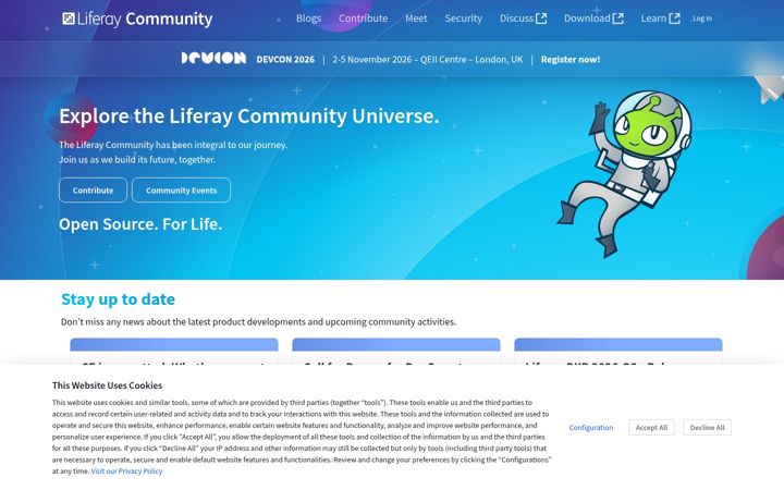 Screenshot of liferay.dev