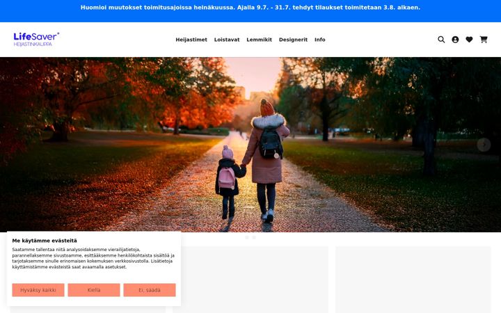 Screenshot van lifesaver.fi