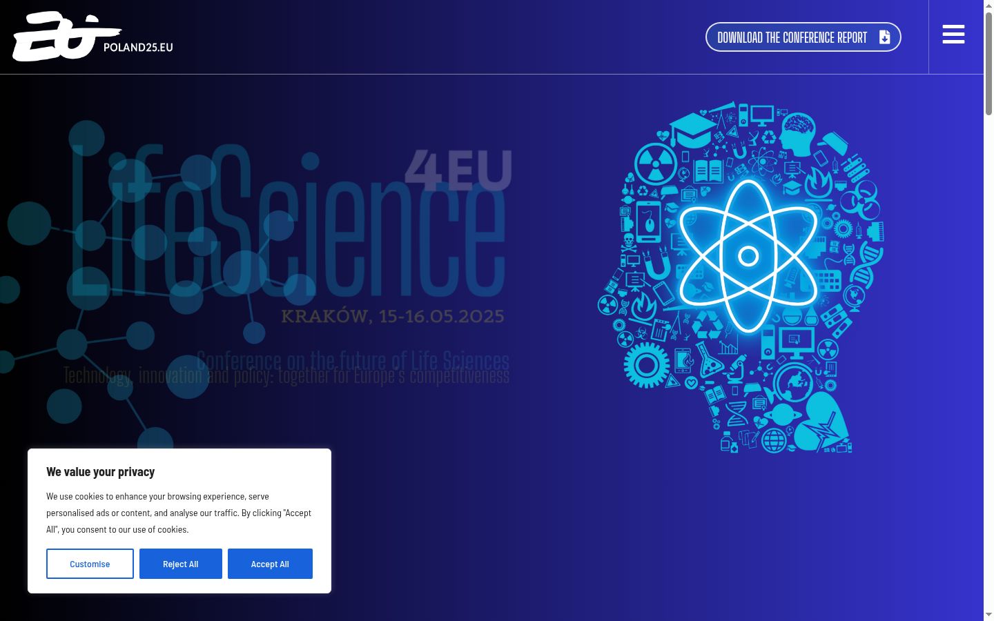 Screenshot του banner συγκατάθεσης που εμφανίστηκε πριν από οποιαδήποτε αλληλεπίδραση