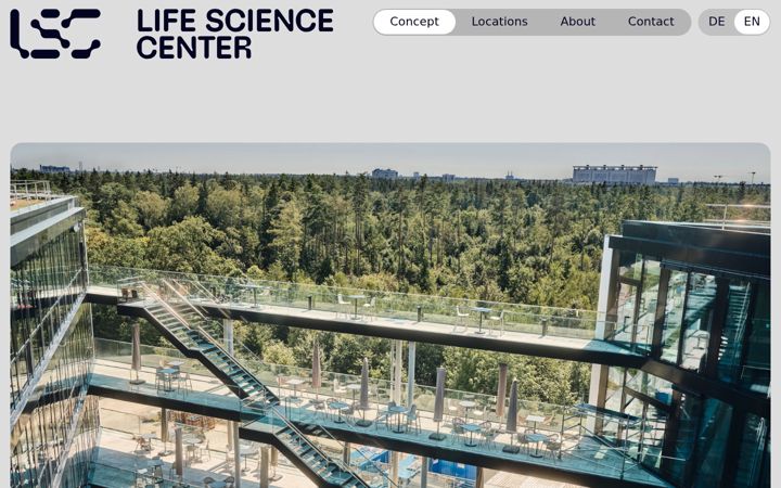 Screenshot of lifesciencecenter.de