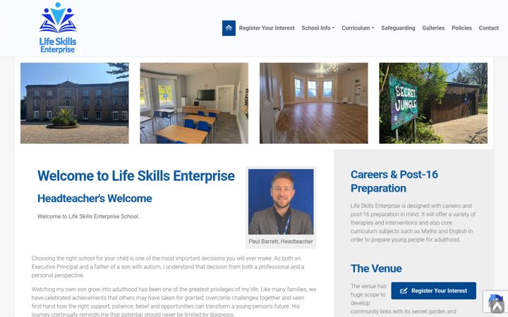 Screenshot of lifeskillsenterprise.co.uk