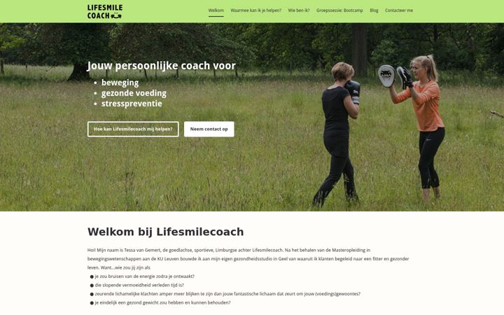 Screenshot of lifesmilecoach.be