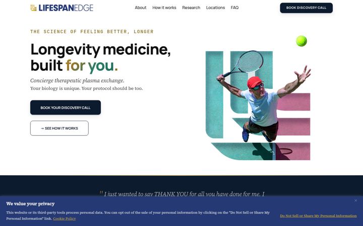 Screenshot of lifespan-edge.com