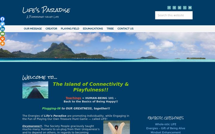 Screenshot of lifesparadise.com