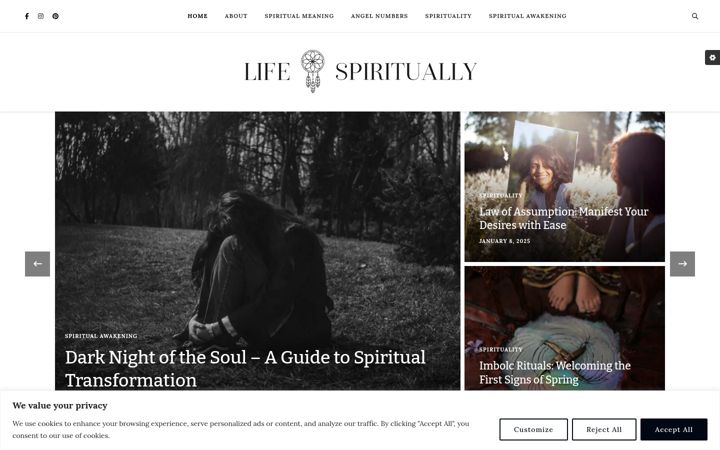 Screenshot of lifespiritually.com