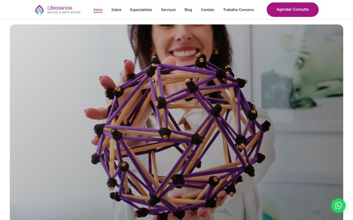 Screenshot of lifessence.com.br