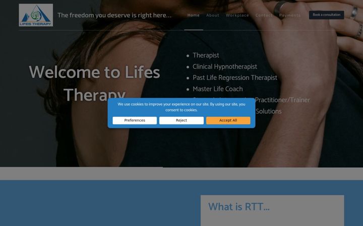 Screenshot of lifestherapy.com