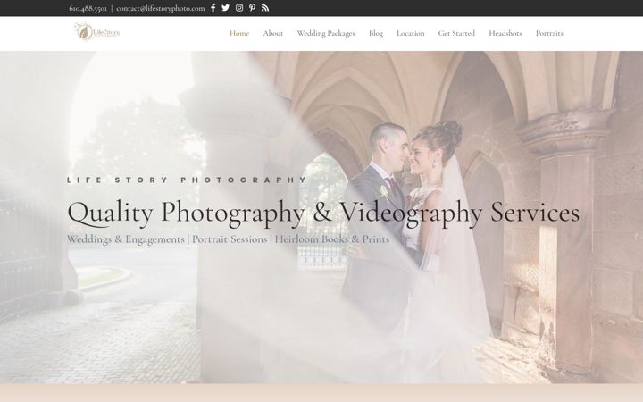 Screenshot of lifestoryphoto.com