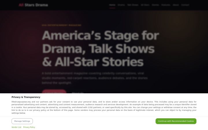 Screenshot of lifestruepurpose.org