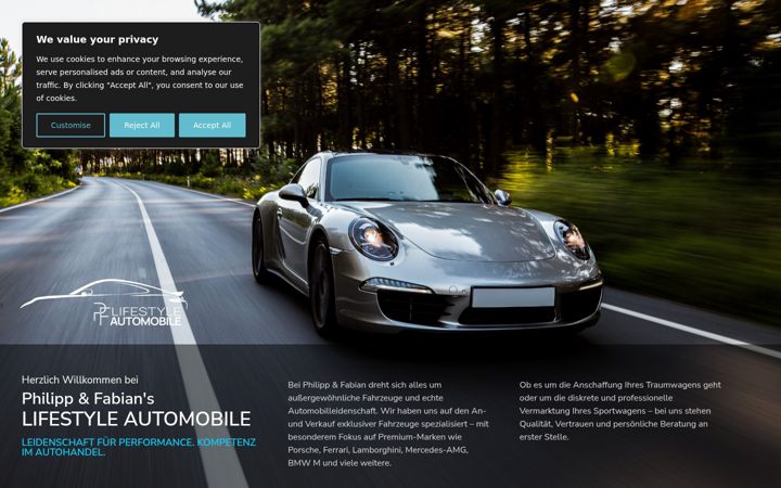 Screenshot of lifestyle-automobile.de