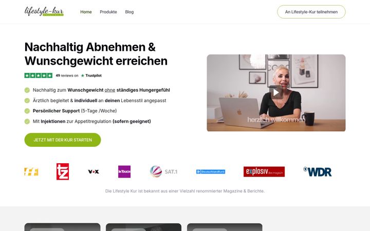 Screenshot of lifestyle-kur.de