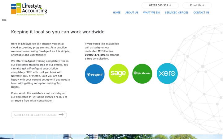 Screenshot of lifestyleaccountingltd.co.uk
