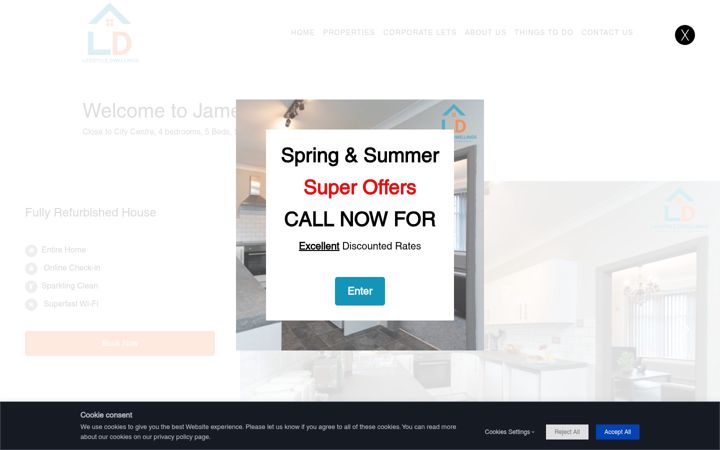 Screenshot of lifestyledwellings.com