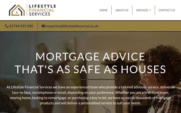 Screenshot of lifestylefinancial.co.uk
